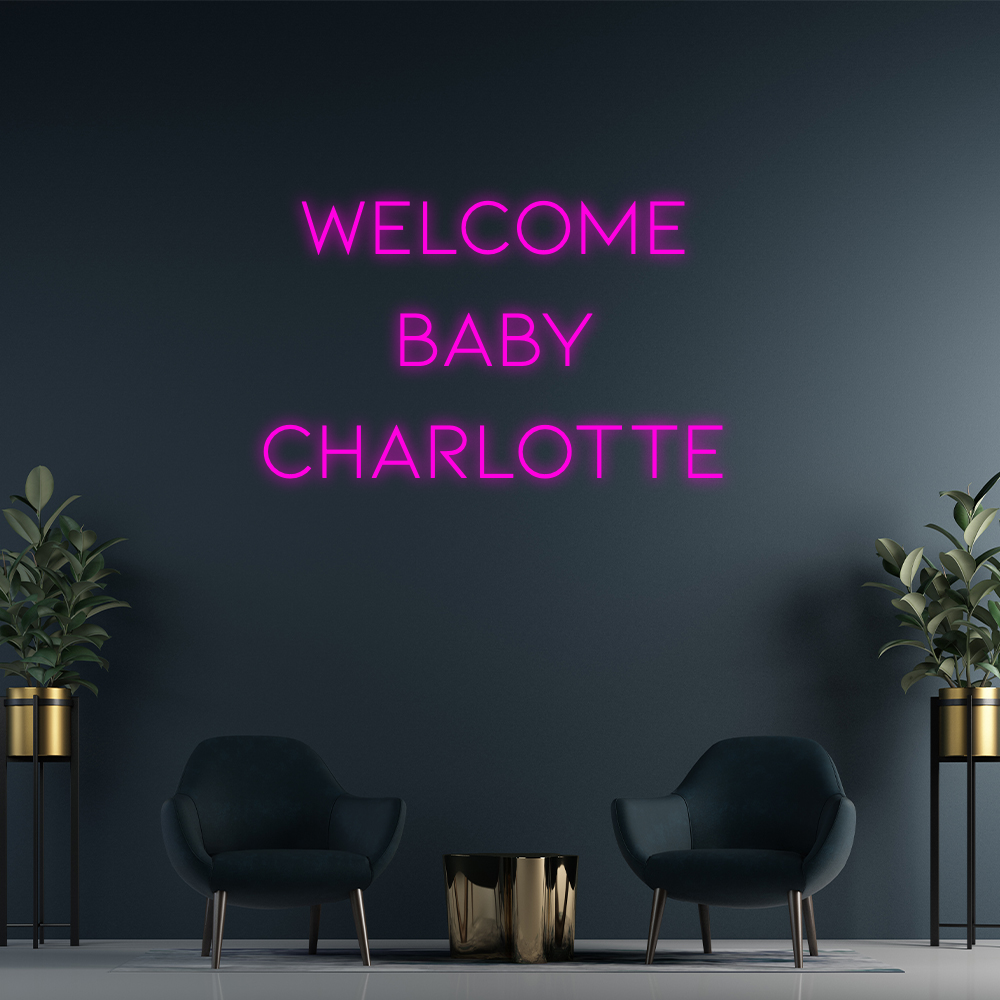 The Best Neon Signs for a Baby Shower Backdrop