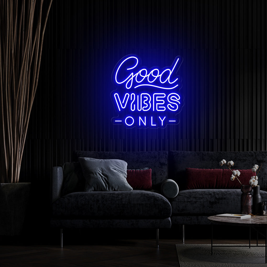 'Good Vibes Only' LED Neon Sign