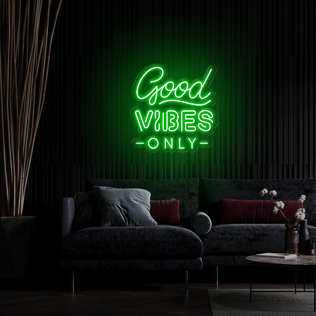 'Good Vibes Only' LED Neon Sign