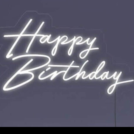 'Happy Birthday' LED Neon Sign