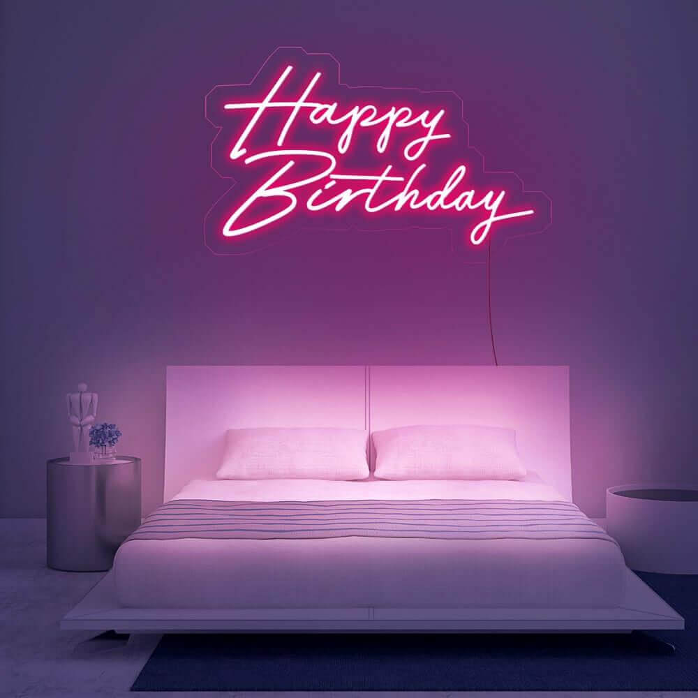 'Happy Birthday' LED Neon Sign
