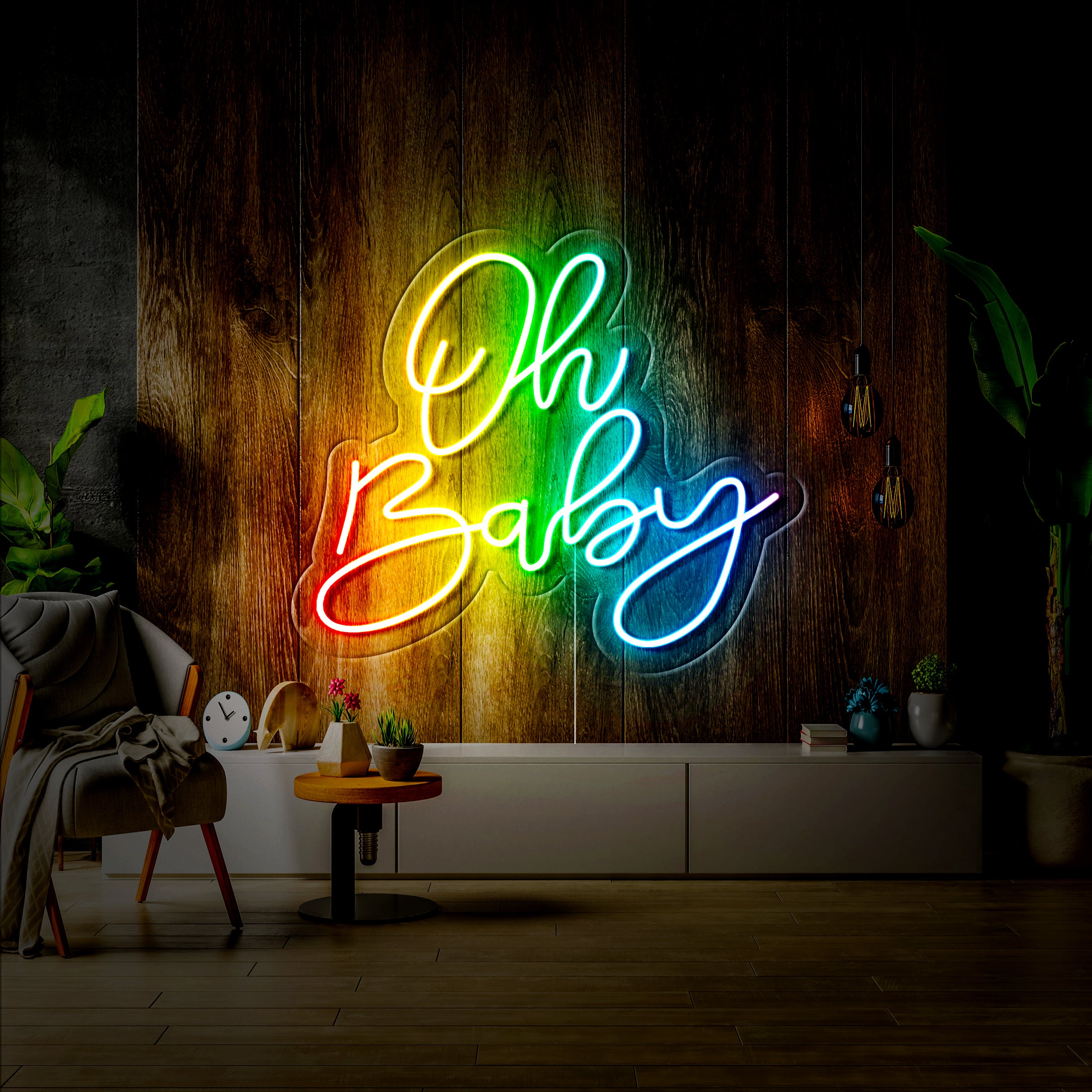 'Oh Baby' LED Neon Sign