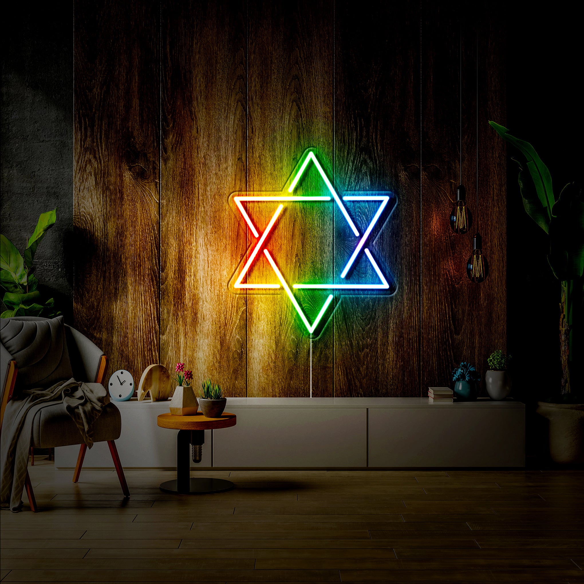 'Star of David' LED Neon Sign