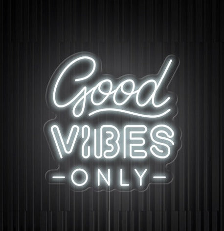 'Good Vibes Only' LED Neon Sign
