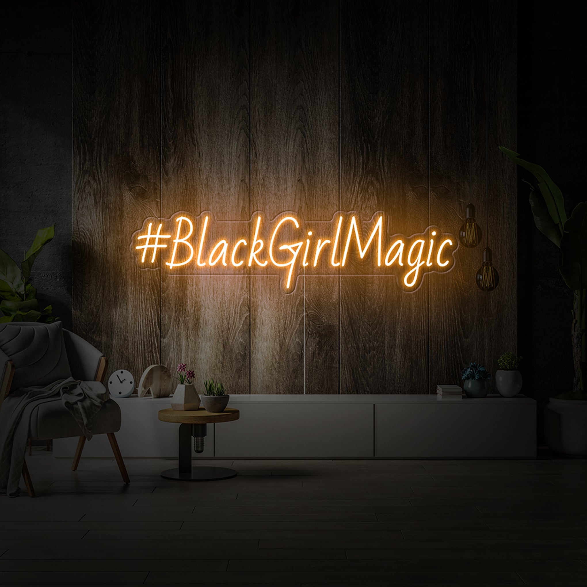 “#BlackGirlMagic” sign - Iconic Neon