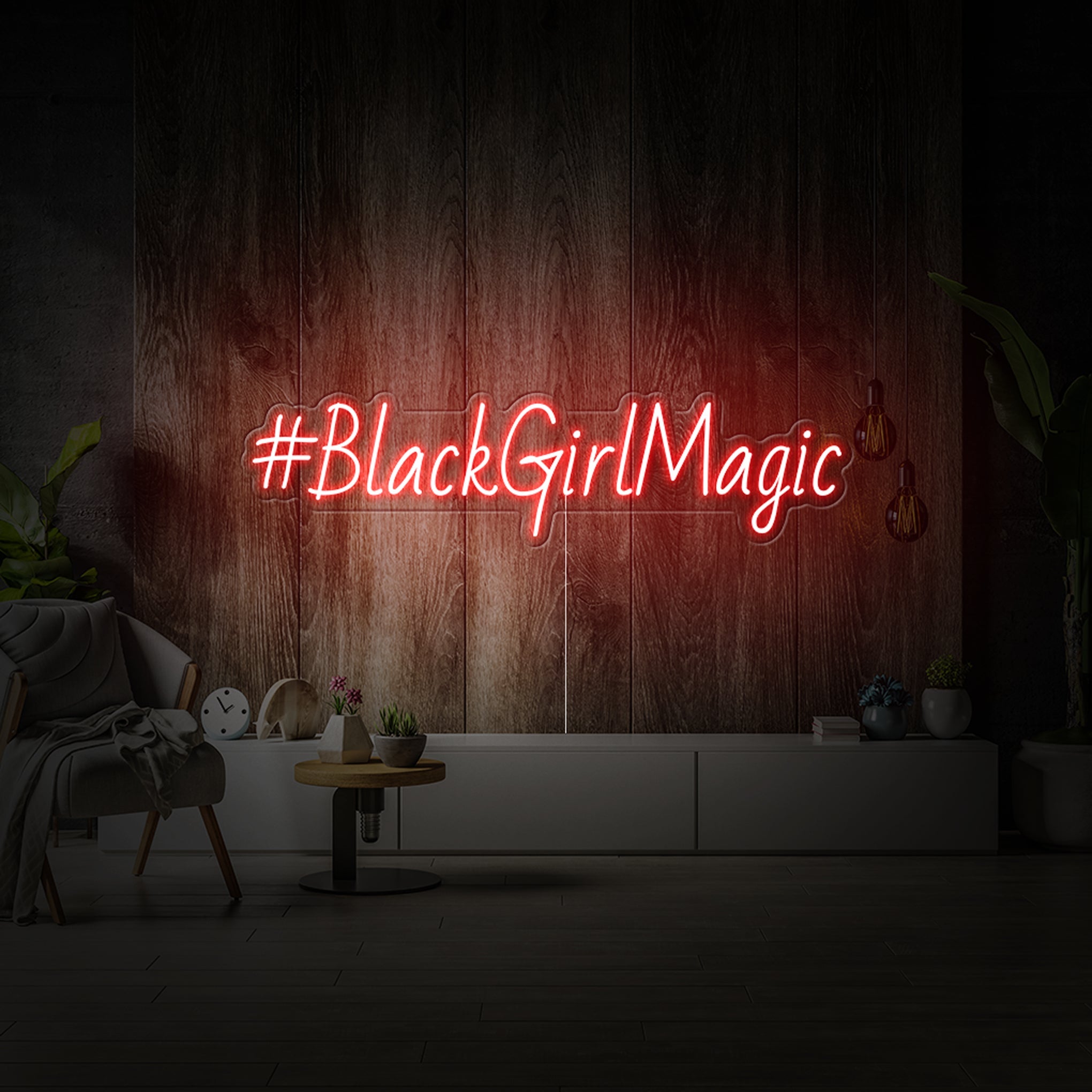 “#BlackGirlMagic” sign - Iconic Neon