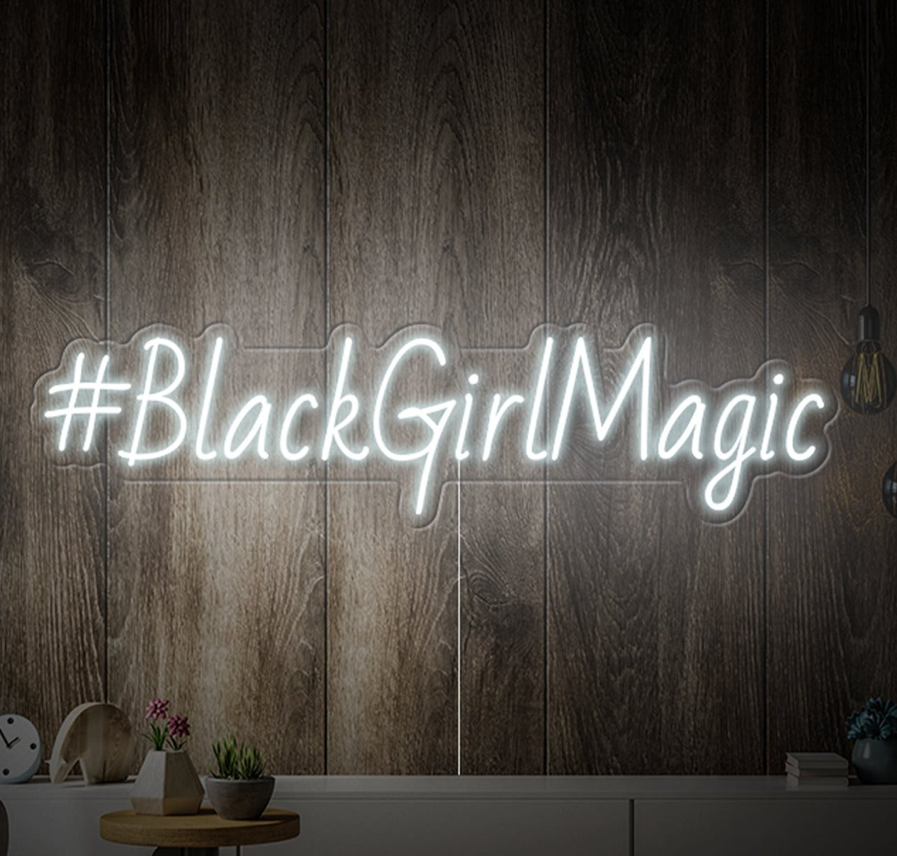 “#BlackGirlMagic” sign - Iconic Neon