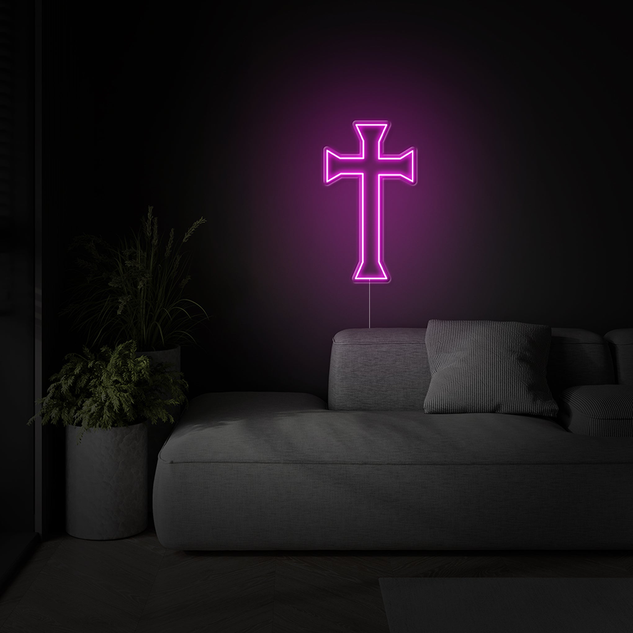'Christian Cross' LED Neon Sign - Iconic Neon