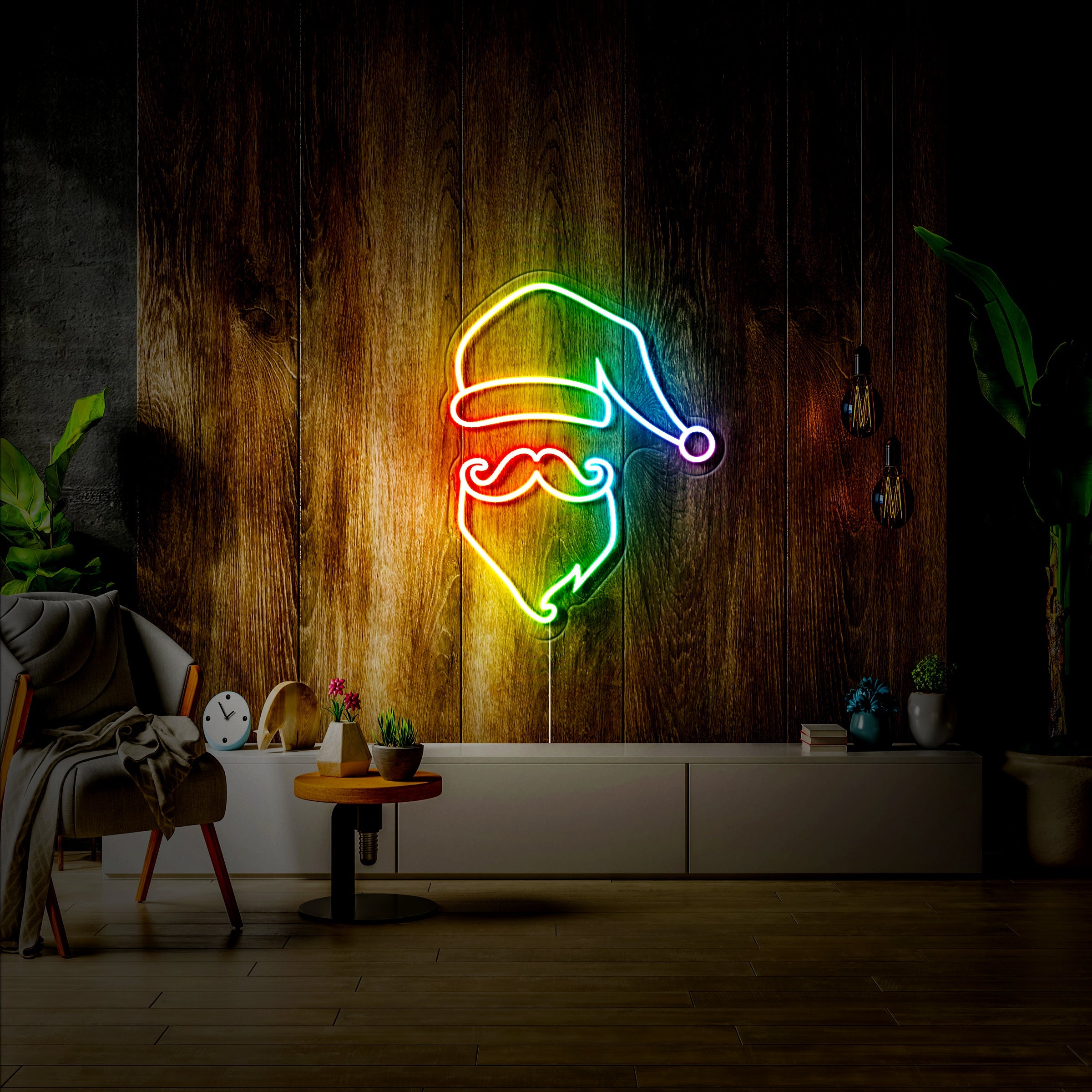 'Santa Claus' LED Neon Sign - Iconic Neon