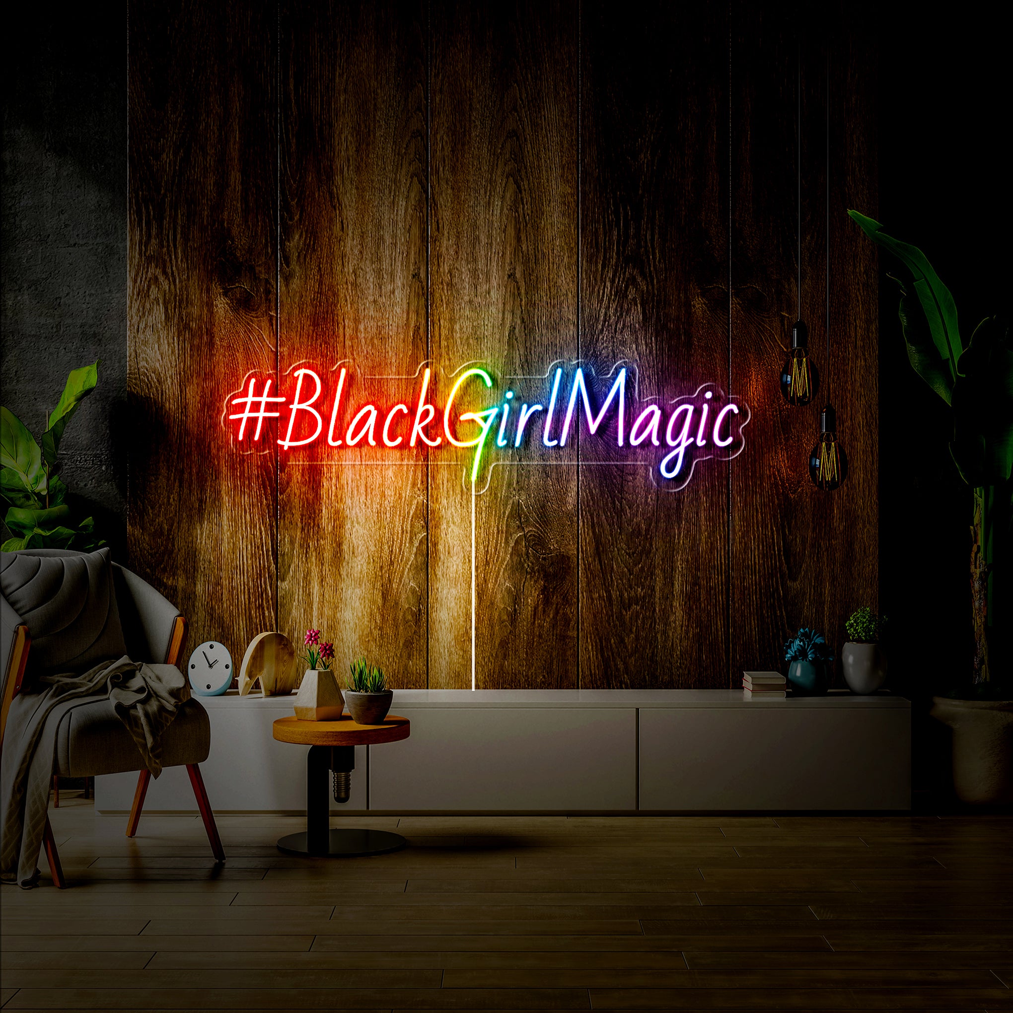 “#BlackGirlMagic” Neon Sign