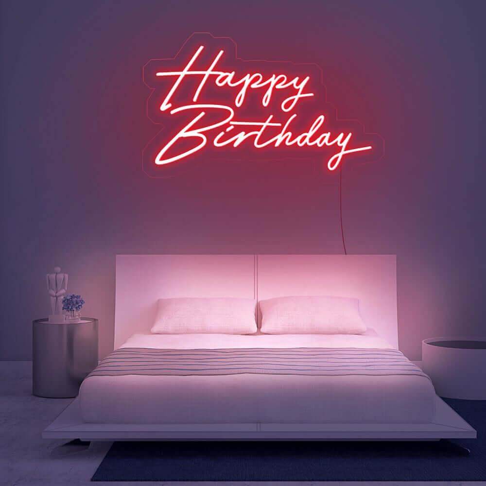 'Happy Birthday' LED Neon Sign