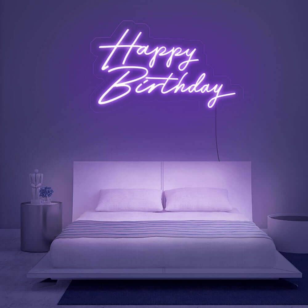 'Happy Birthday' LED Neon Sign