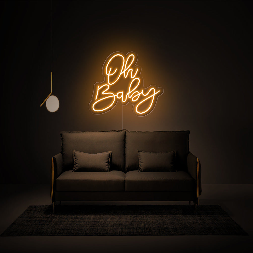 'Oh Baby' LED Neon Sign