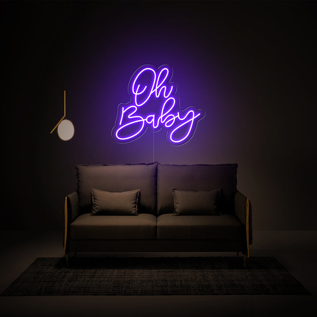 'Oh Baby' LED Neon Sign