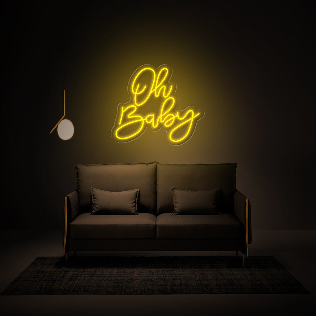 'Oh Baby' LED Neon Sign