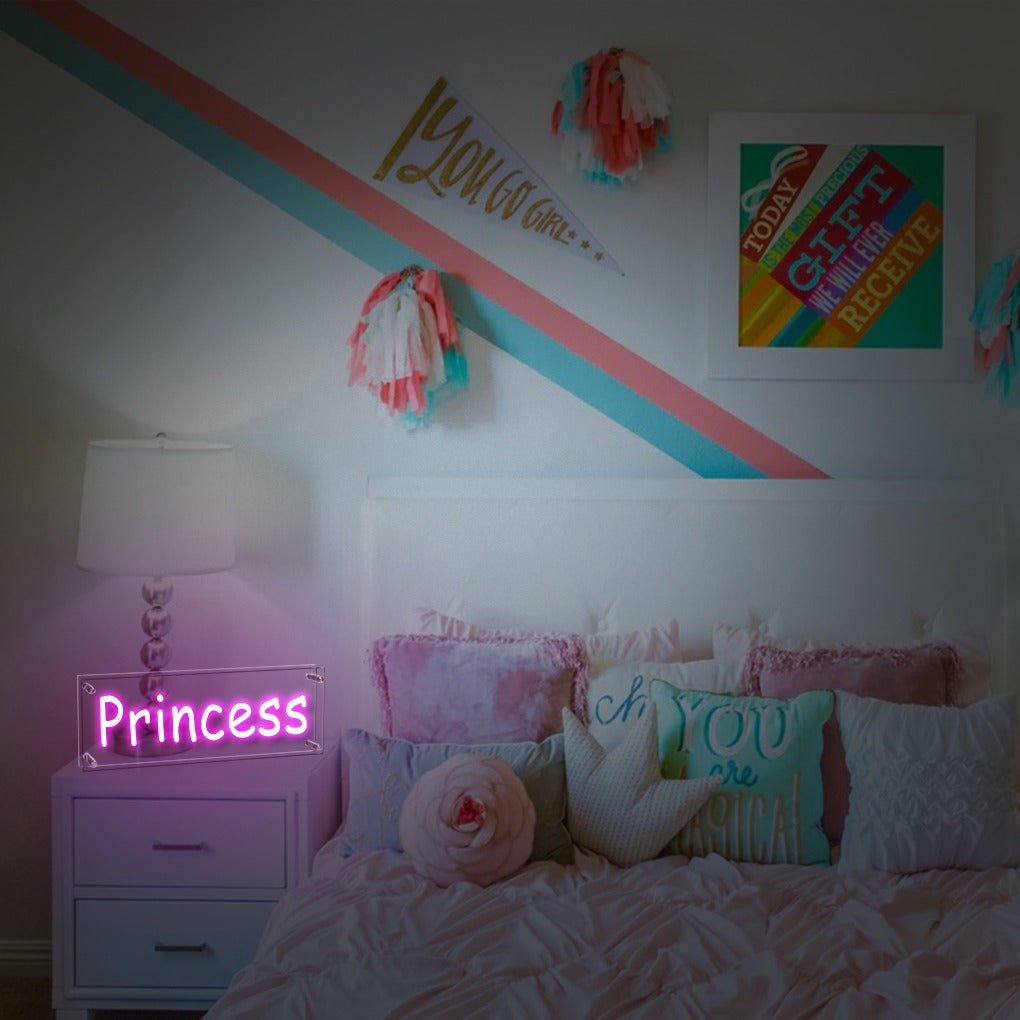 Princess LED Neon Table Sign