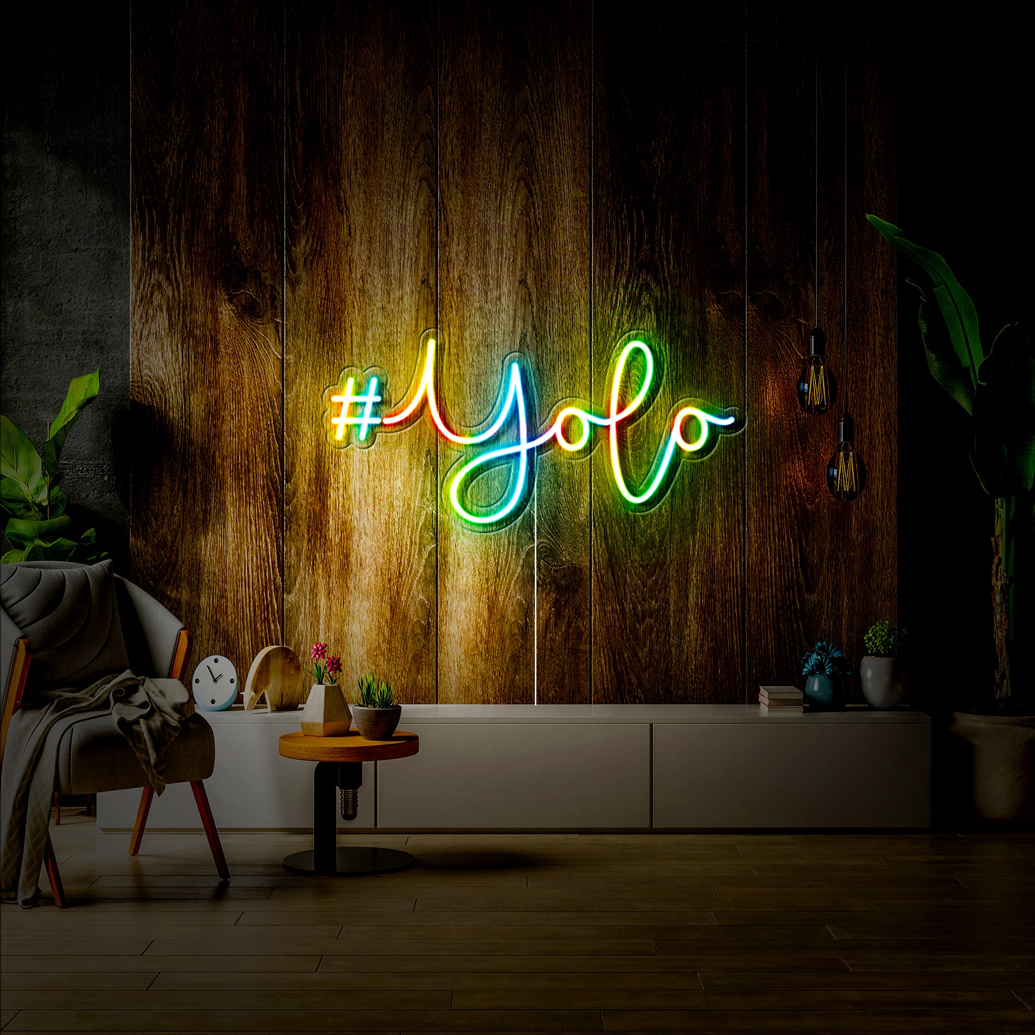 '#Yolo' LED Neon Sign
