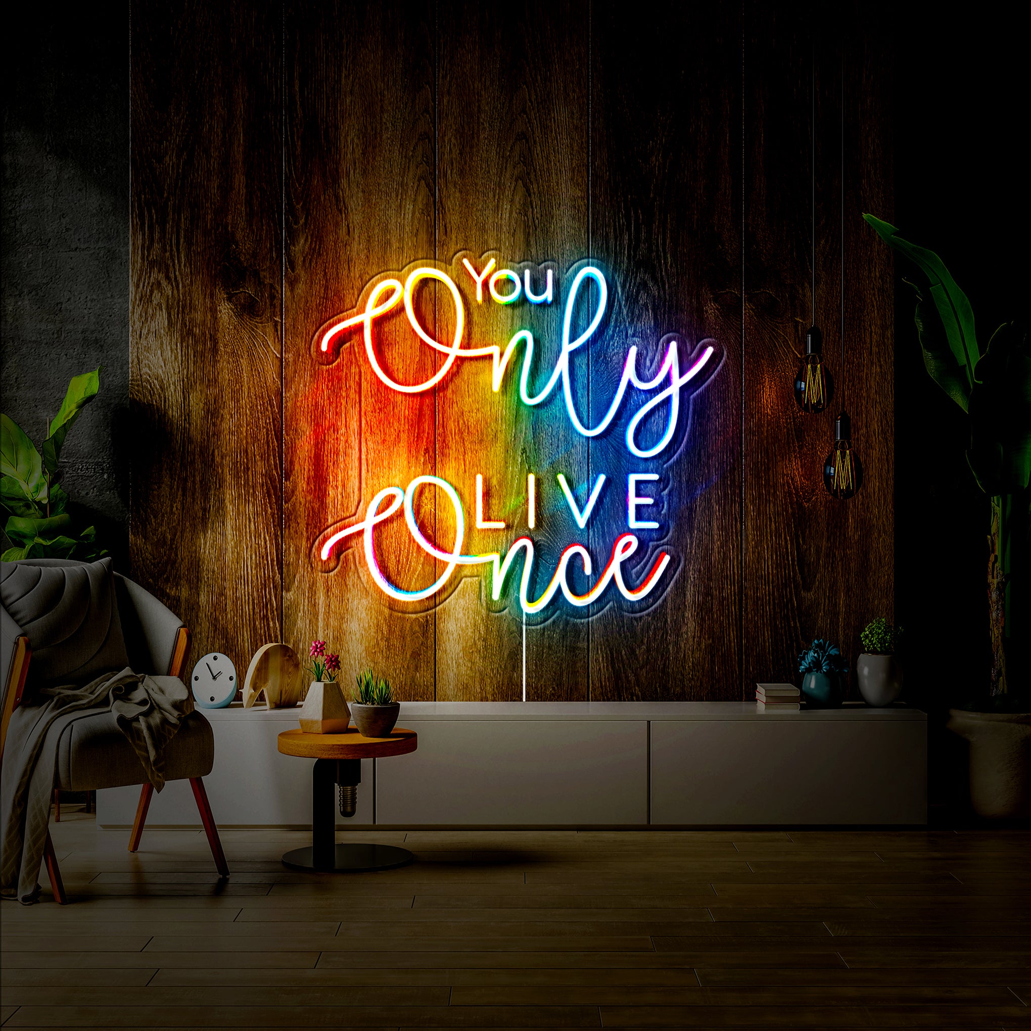 'You Only Live Once' LED Neon Sign