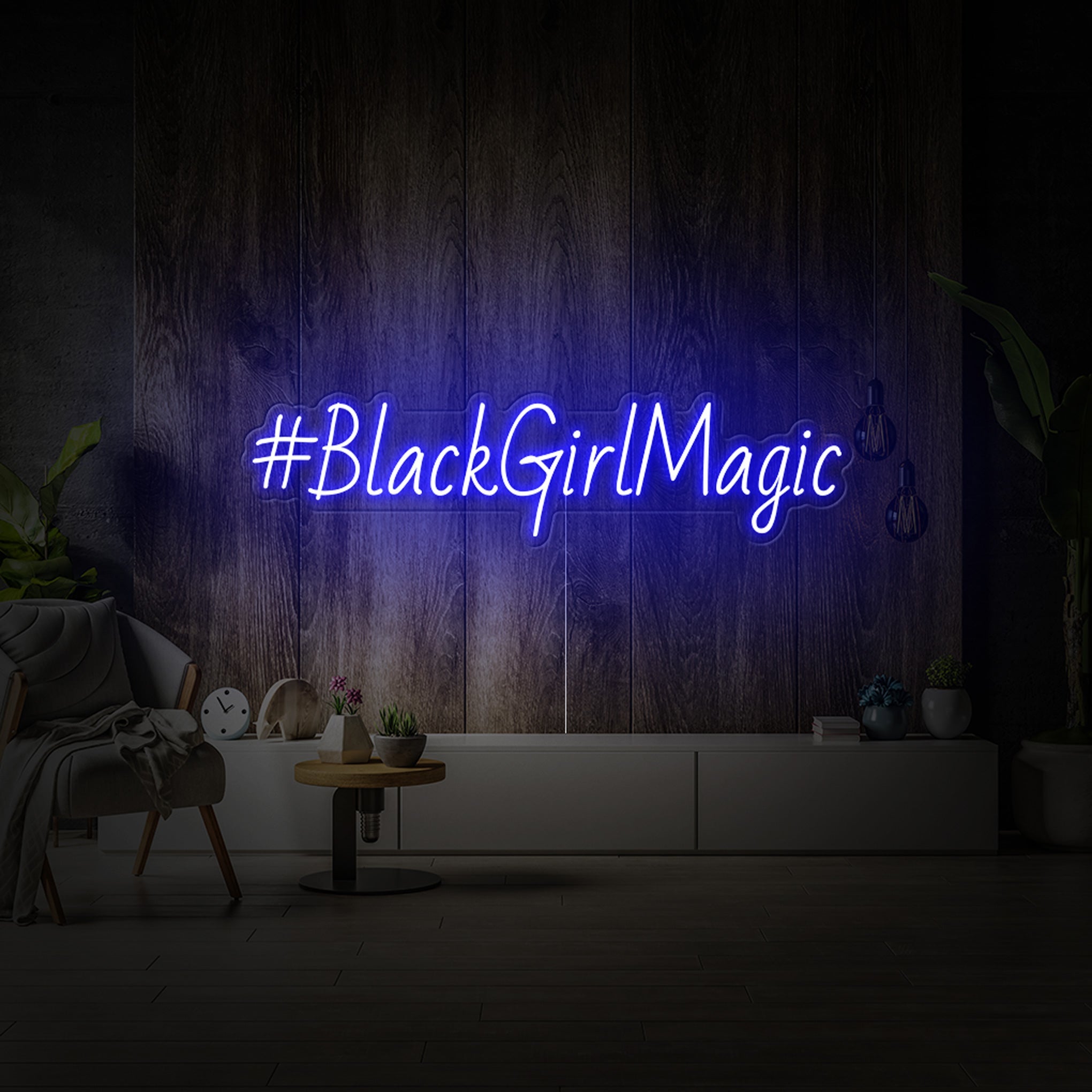“#BlackGirlMagic” sign - Iconic Neon