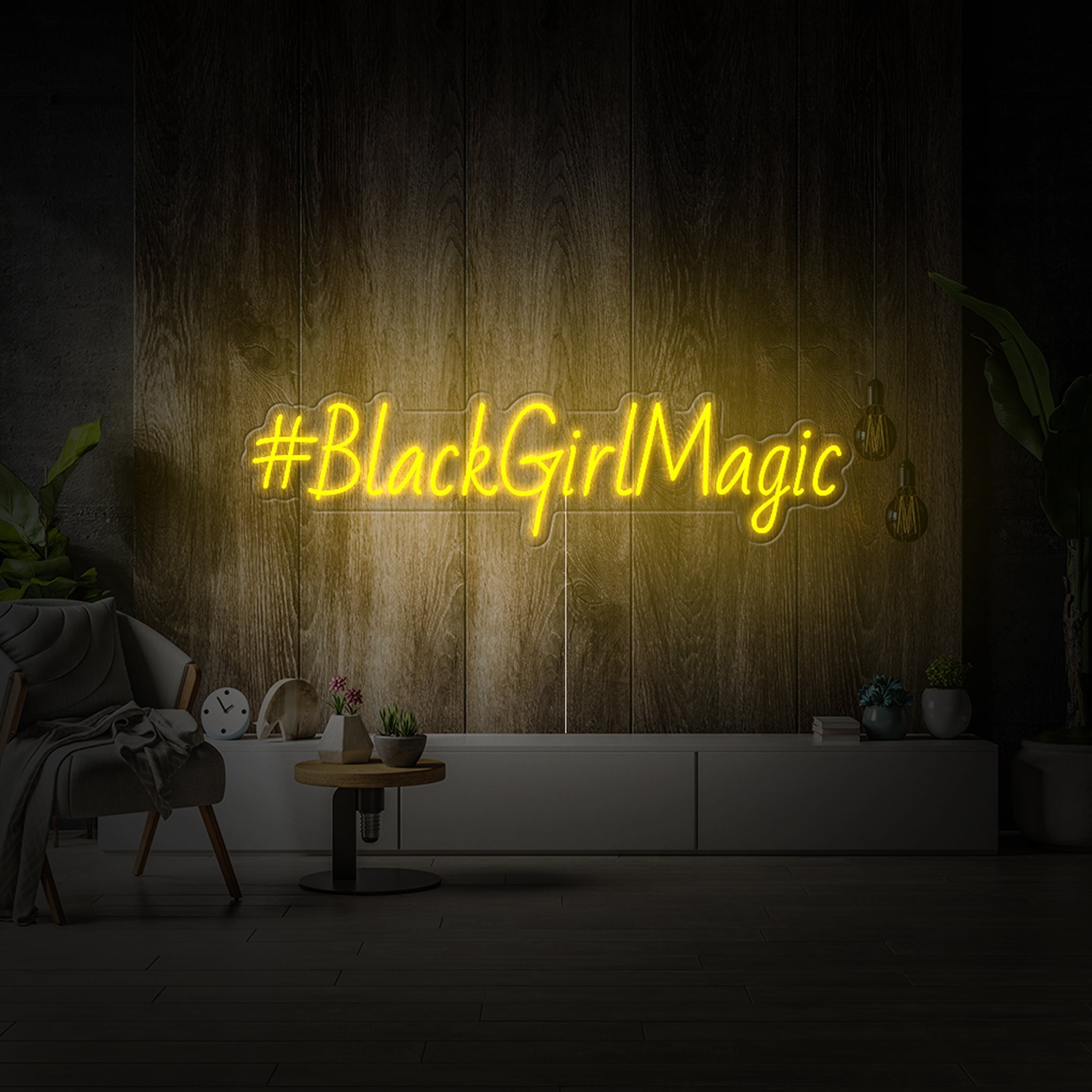 “#BlackGirlMagic” sign - Iconic Neon