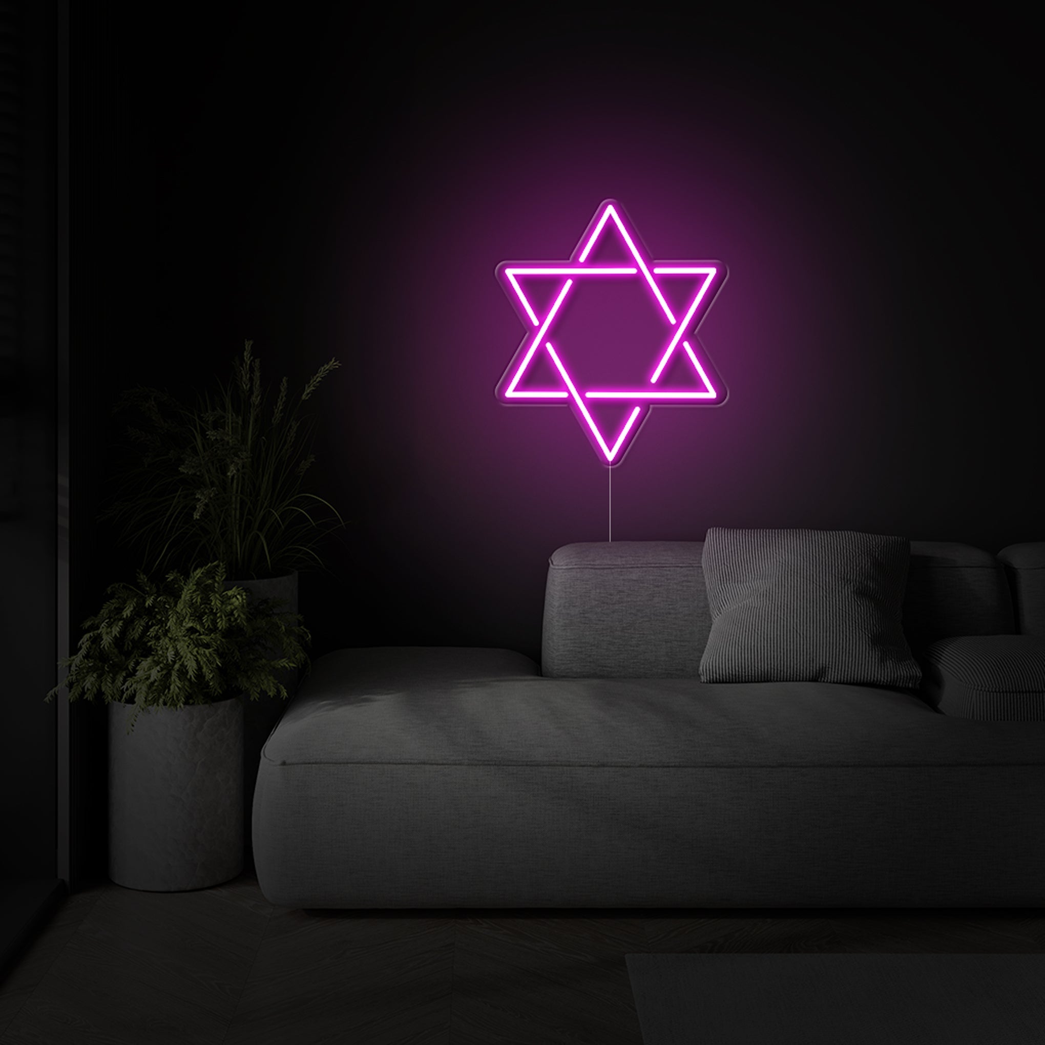 'Star of David' LED Neon Sign - Iconic Neon